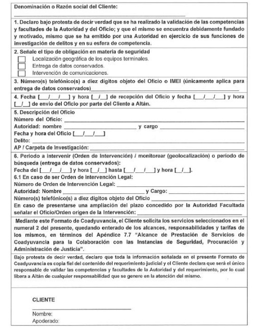 Formato de Coadyuvancia